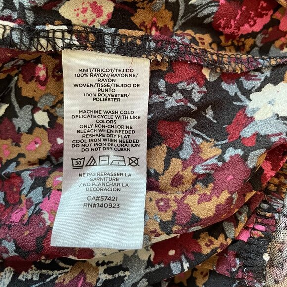 Loft long sleeve floral blouse size medium great condition - Picture 4 of 4